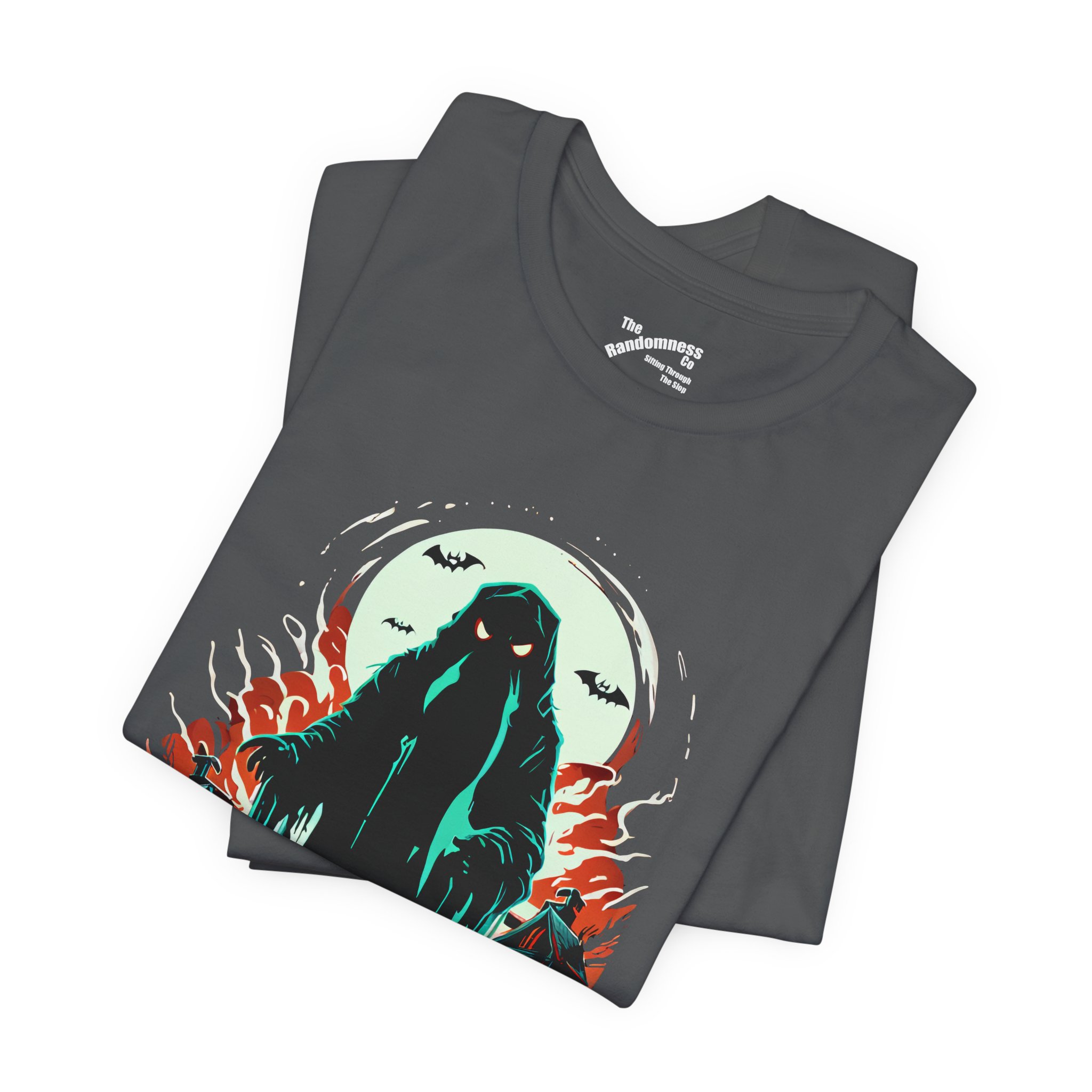 Ghostly Figure & Jack-o'-Lantern in Moonlit Halloween Scene - Image 10