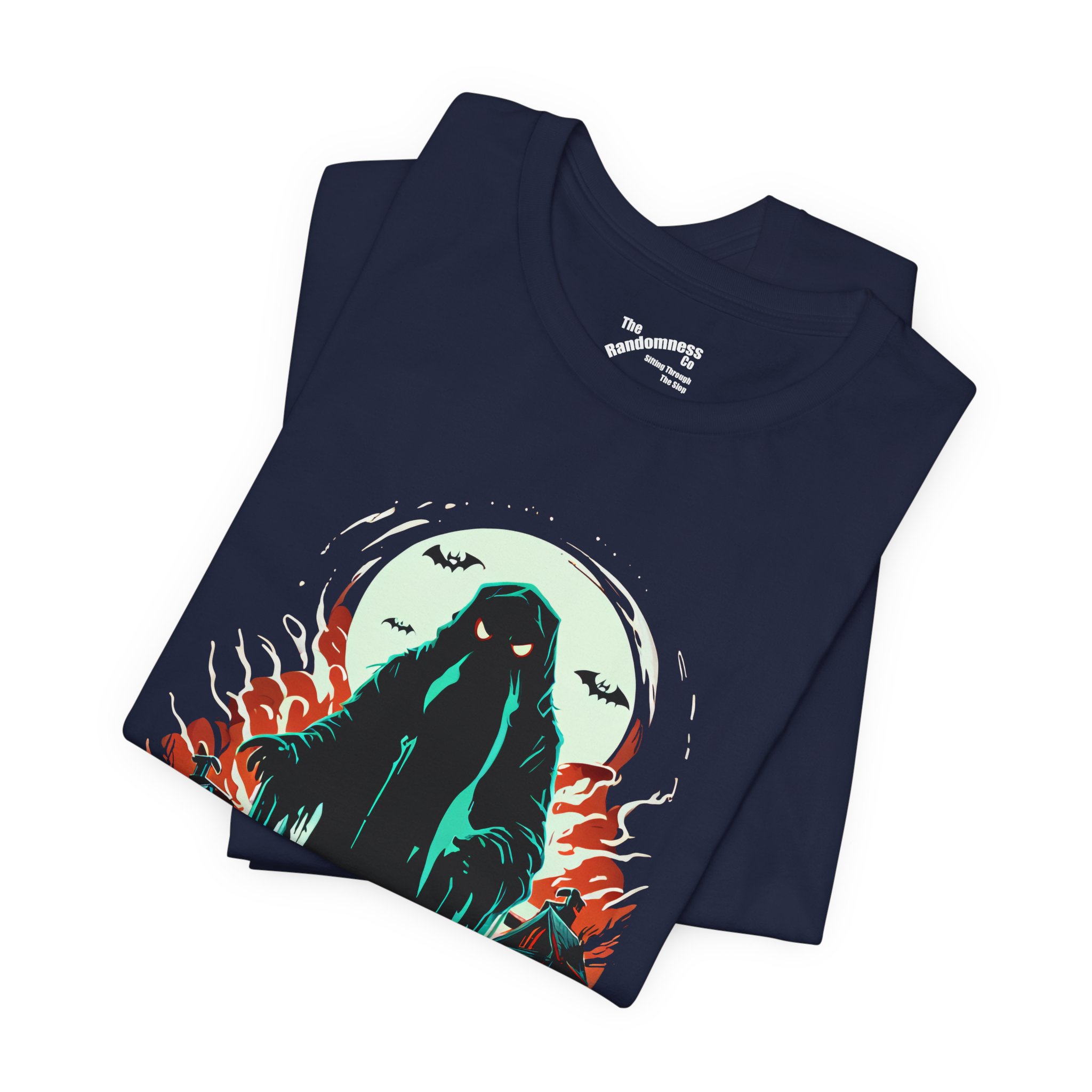 Ghostly Figure & Jack-o'-Lantern in Moonlit Halloween Scene - Image 14