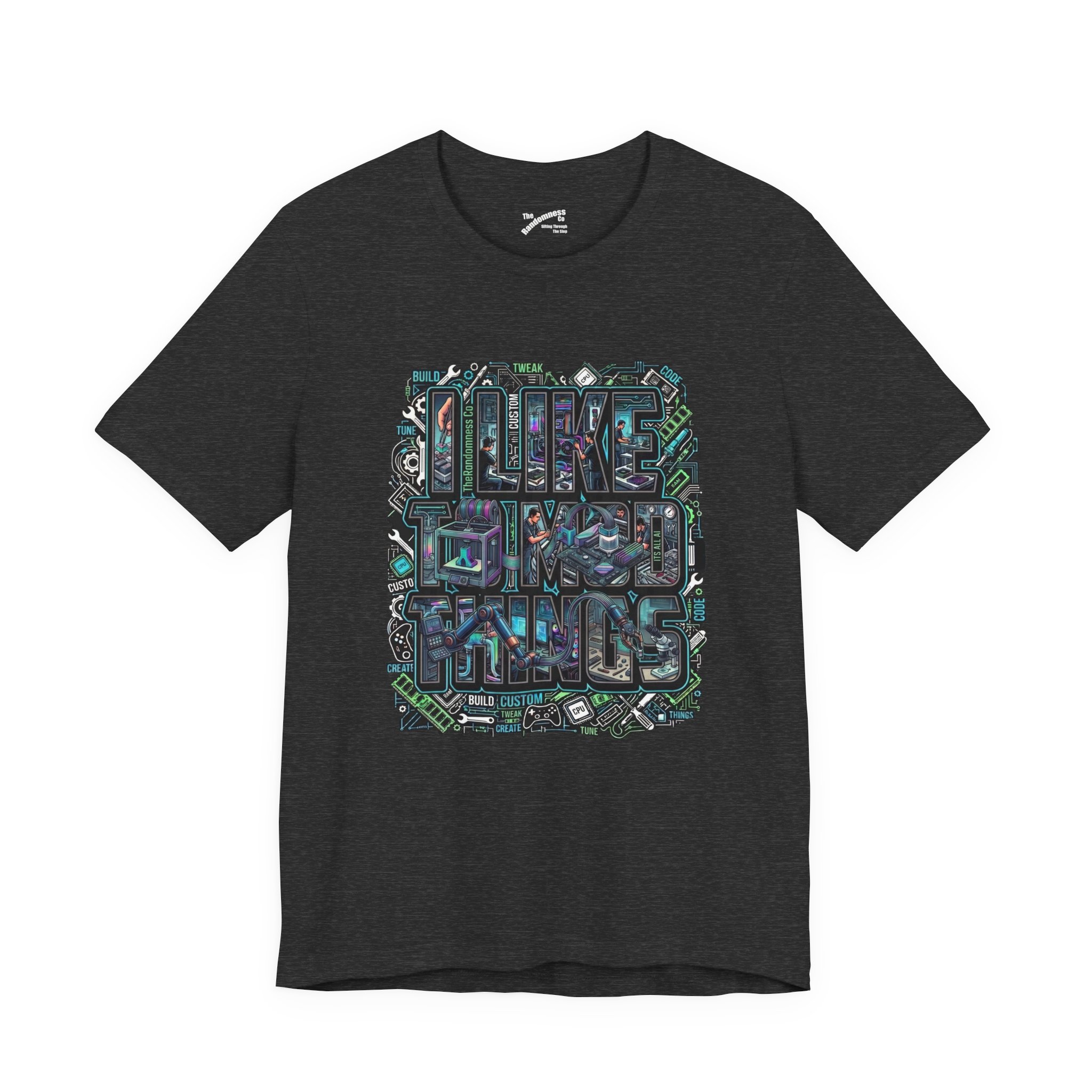 I Like To Mod Things - Funny Tinkerer - Hacker - Maker T-Shirt for AI, Robots, Gaming and Cars - Image 3