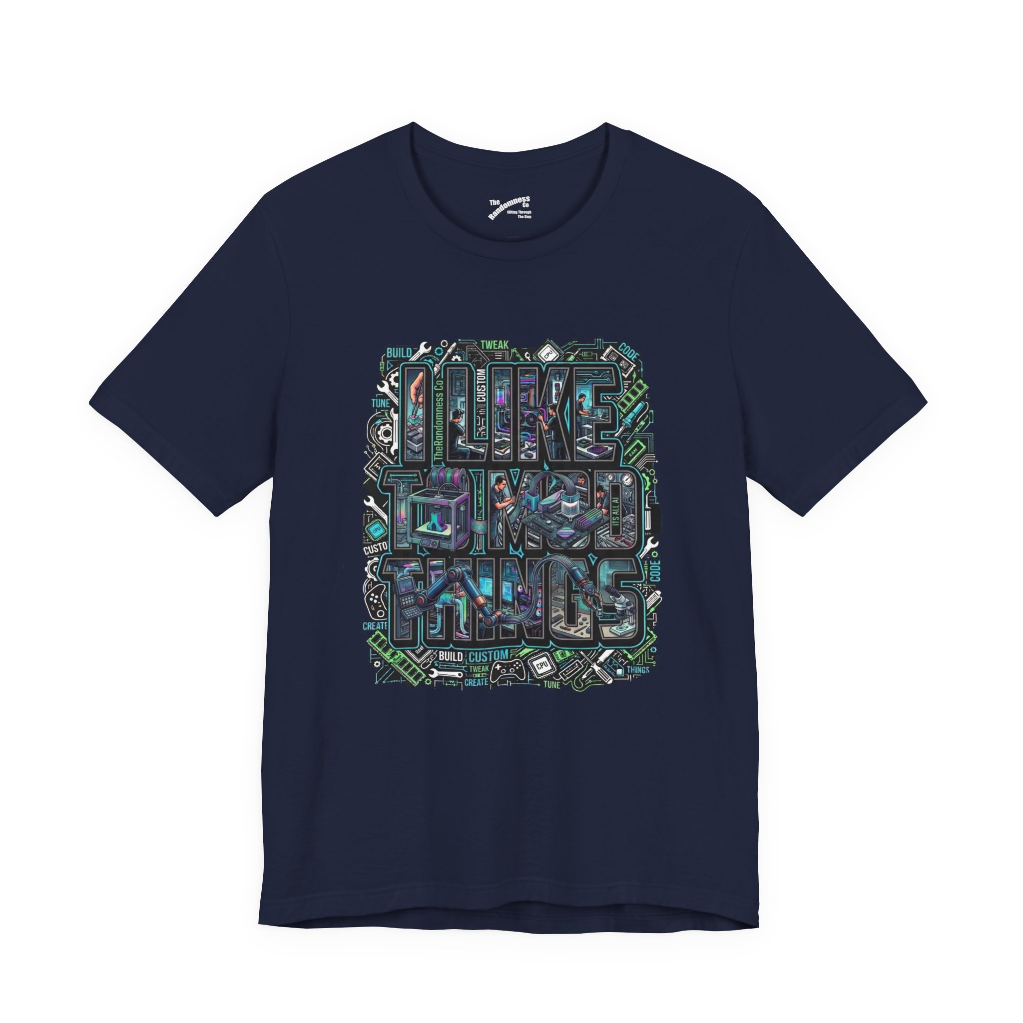 I Like To Mod Things - Funny Tinkerer - Hacker - Maker T-Shirt for AI, Robots, Gaming and Cars - Image 5