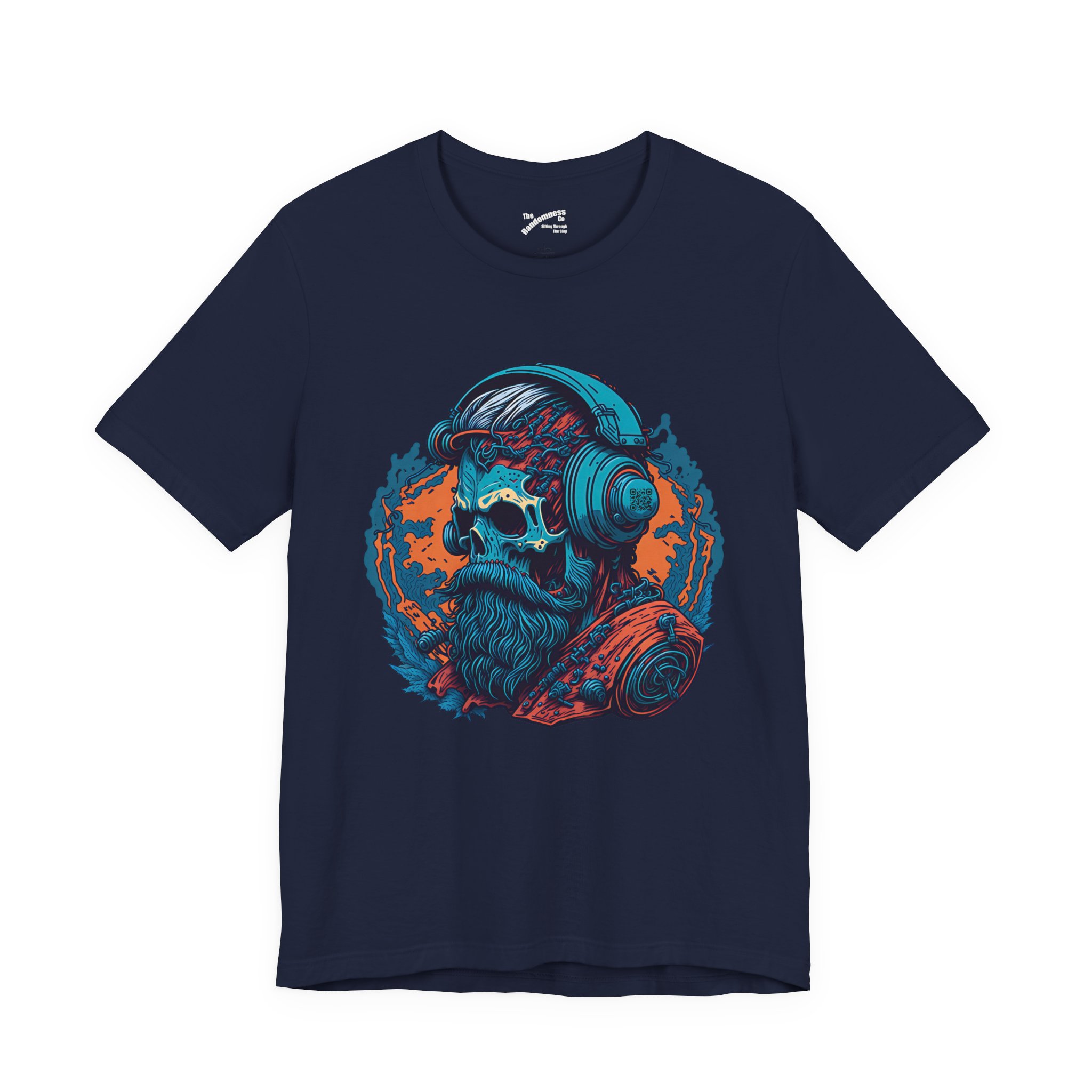 Colorful Skull with Hipster Beard and Headphones - Real AI Art - Image 9