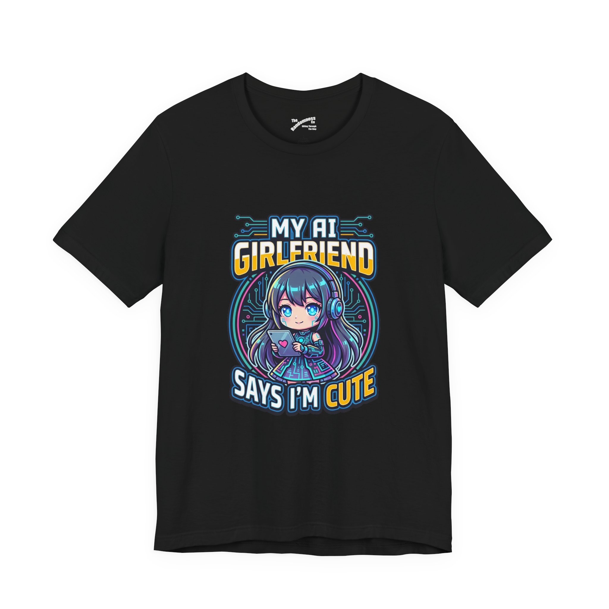 My AI Girlfriend Says I'm Cute - Funny AI Companion Chibi Anime T-Shirt