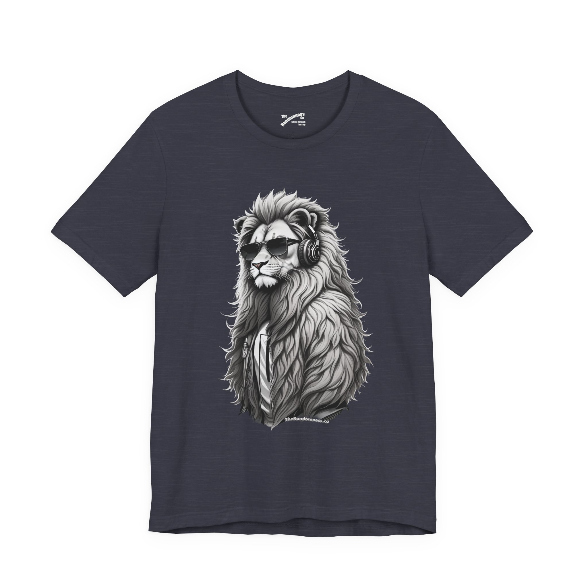a powerful lion wearing headphones and sunglasses - Image 7